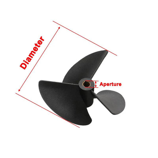 RC Versatile 4PCS 3-Blade Nylon Propellers for RC Boats - 36mm to 57mm - ToylandEU