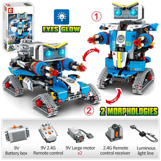 RC Versatile Remote Control Robot Building Blocks Set for Kids - ToylandEU