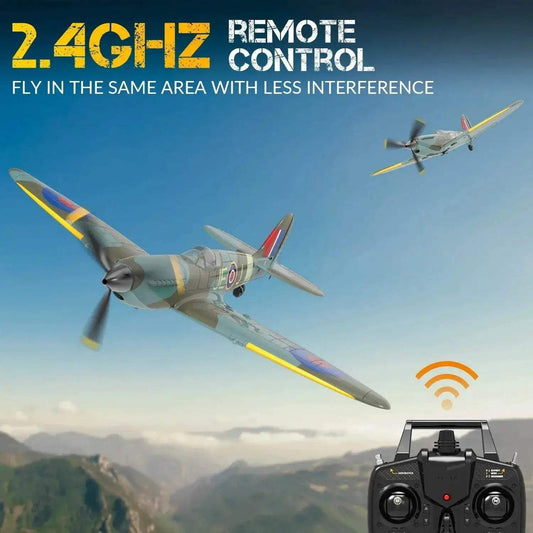 RC Volantex Spitfire 400mm EPP RC Plane - Ready-to-Fly Aerobatic Warbird - ToylandEU