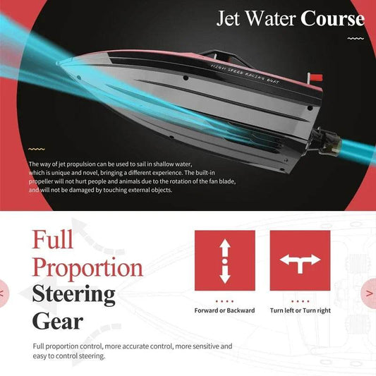 RC WL917 High-Speed RC Boat - 2.4G Electric Waterproof Remote Control Speedboat for Boys - ToylandEU