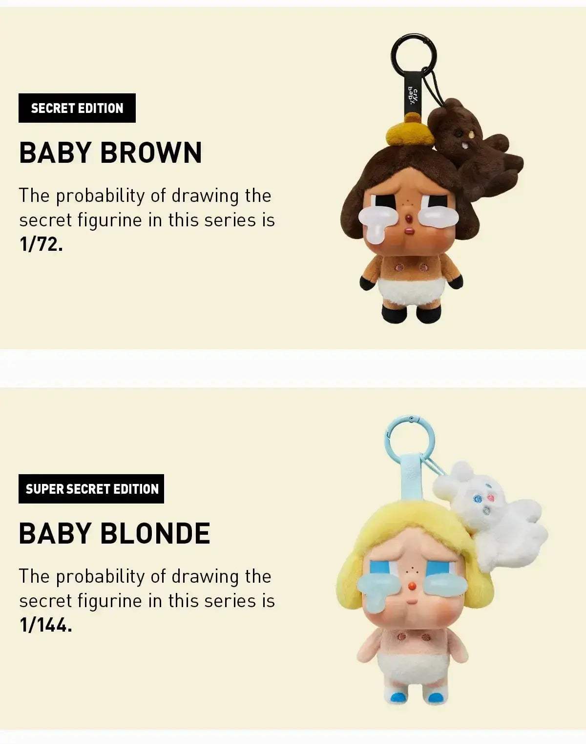 POPMART Crybaby Vinyl Plush Blind Box Collectible Series - ToylandEU