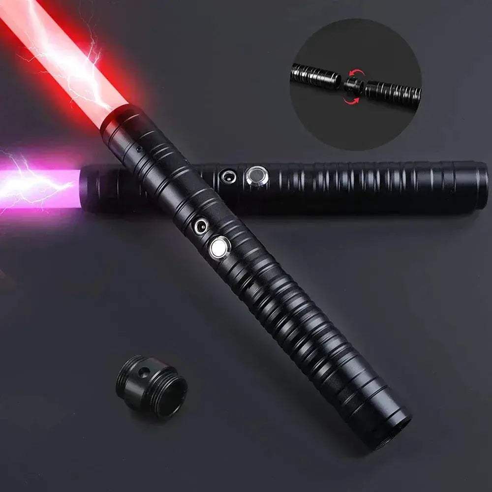 RGB Lightsaber with USB Rechargeable Metal Handle 14 Color Modes - ToylandEU