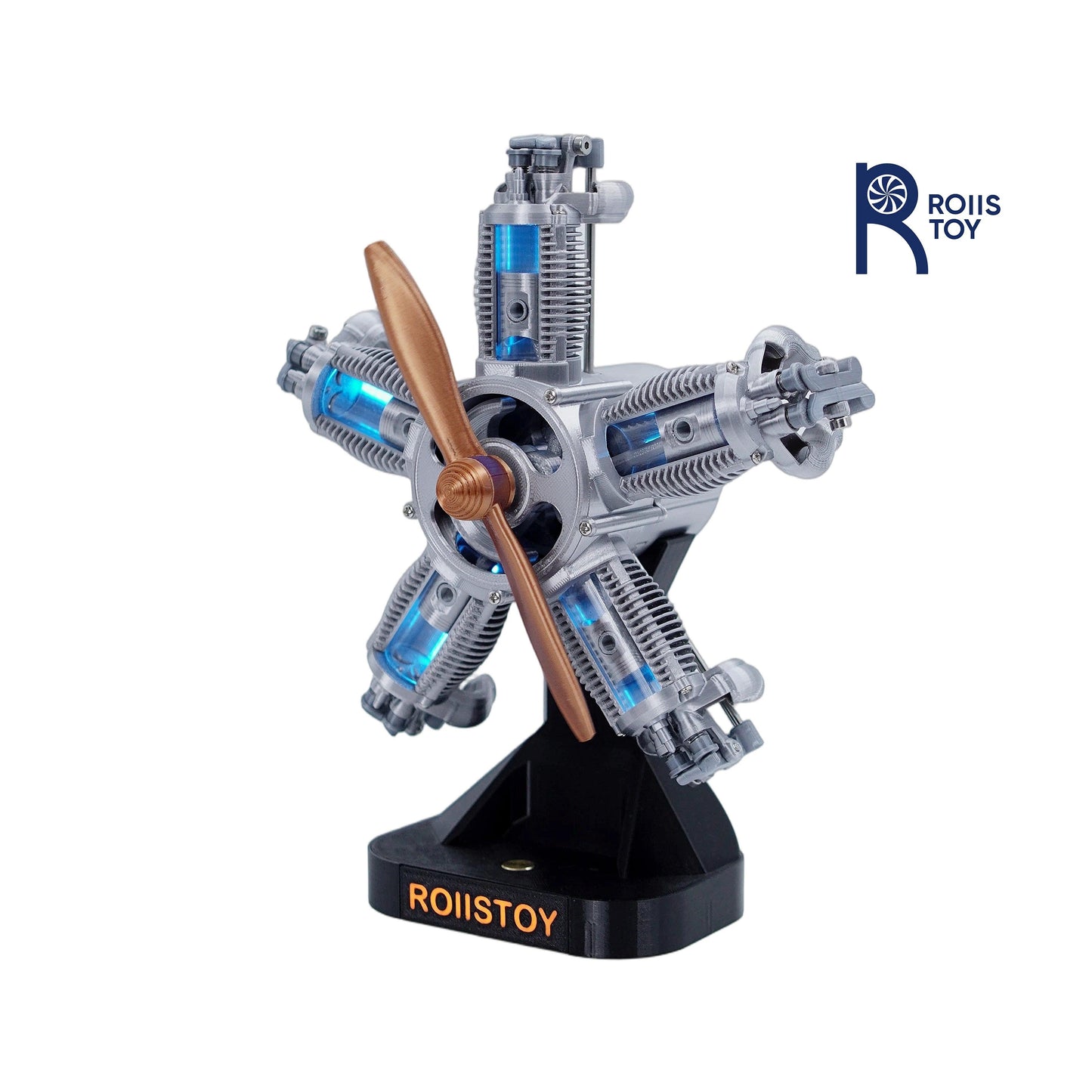 Radial Engine Model Kit 5 Cylinder Blocks Toylandeu™
