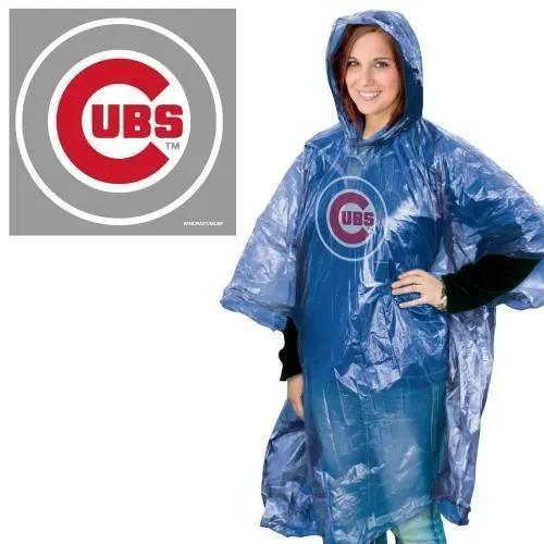 Chicago Cubs Rain Poncho One Size Lightweight Weatherproof - ToylandEU™