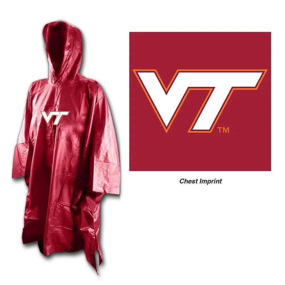 Virginia Tech Hokies Rain Poncho One Size Fits Most - ToylandEU™
