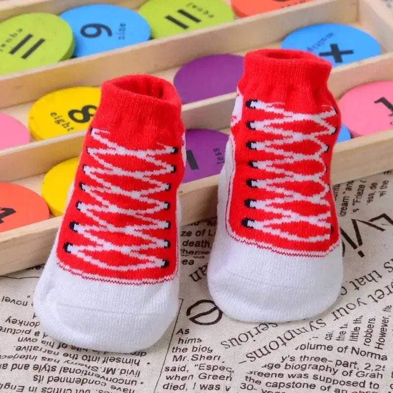 Ranavoar Baby Socks Cotton Non Slip Rubber Soles For Newborns 0 To 12 Months - ToylandEU