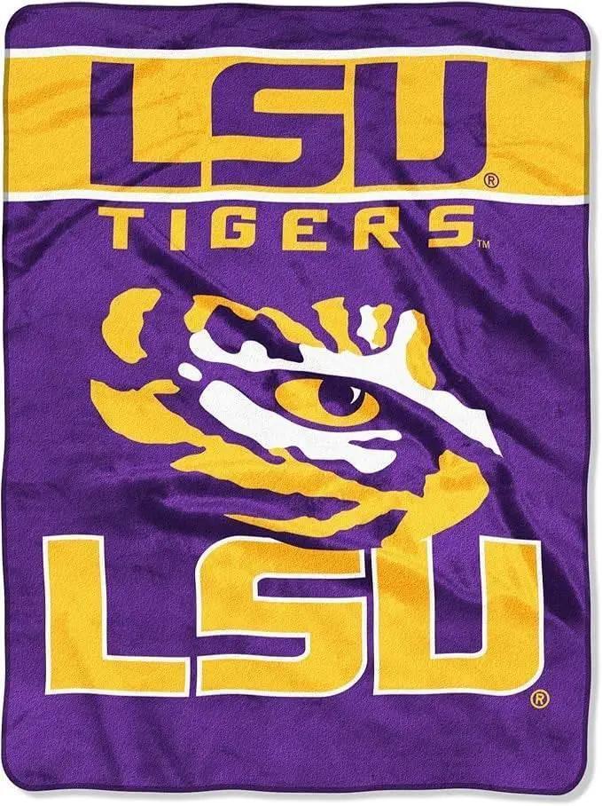 LSU Tigers Raschel Blanket 60x80 Basic Design Premium - ToylandEU™