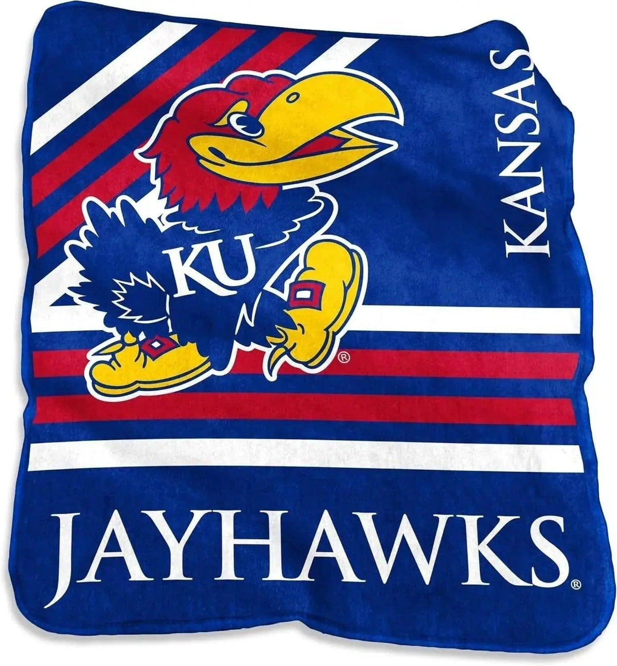 Kansas Jayhawks Raschel Throw Blanket 50x60 Inches Soft - ToylandEU™