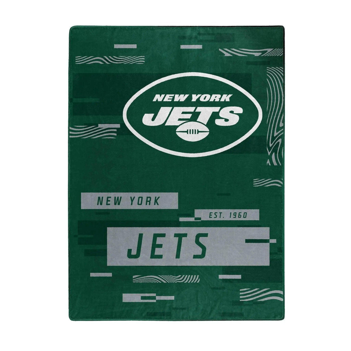 New York Jets Raschel Throw Blanket 60x80 Digital Pattern - ToylandEU™