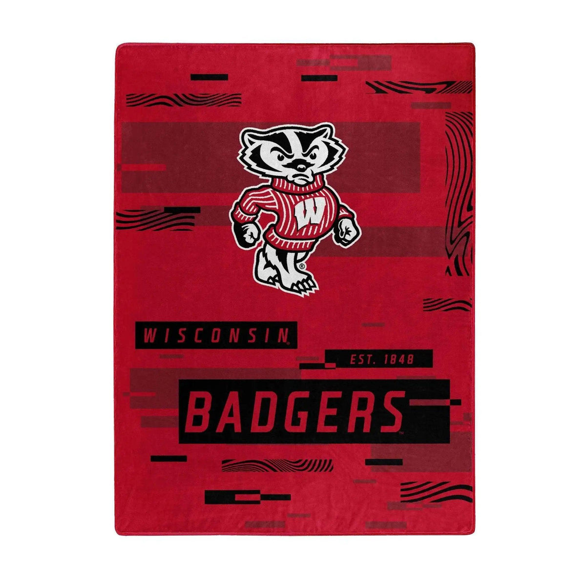 Wisconsin Badgers Raschel Throw Blanket 60x80 Pattern - ToylandEU™