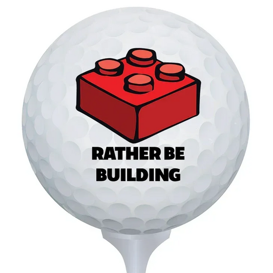 Lego Themed Golf Ball Gift For Builders Premium UV Printed - ToylandEU