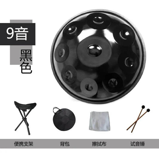 Rav Handpan Drum in D Minor - 12 Note Stainless Steel Tongue Drum with Accessories - ToylandEU