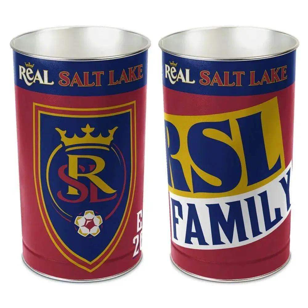 Real Salt Lake Wastebasket 15 Inch Metal Office Decor - ToylandEU™