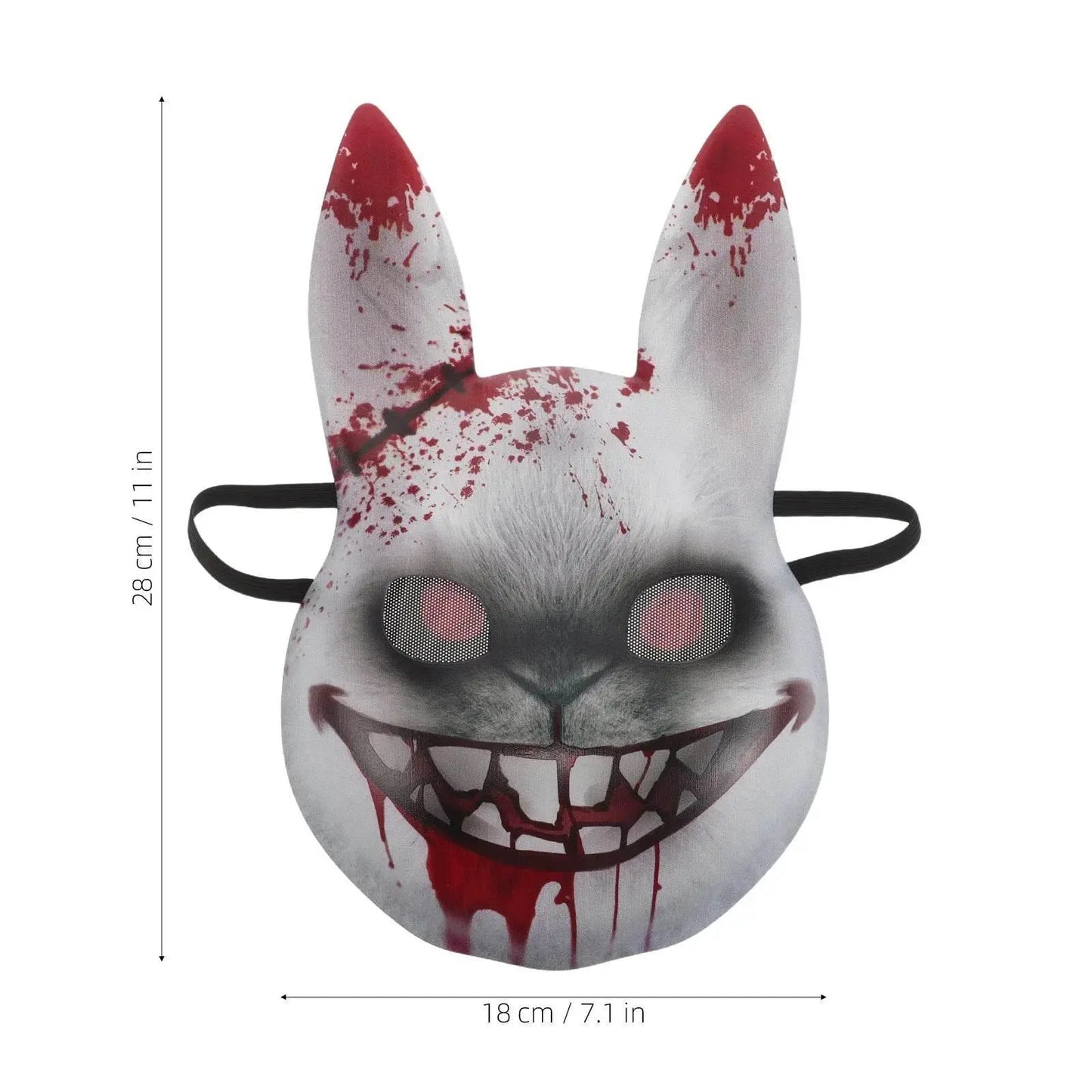 Realistic Anime Rabbit Mask Horror Themed Elastic Band Party - ToylandEU