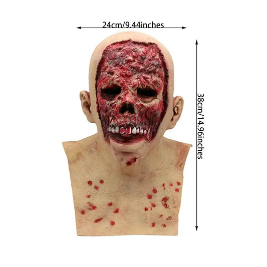 Realistic Full Head Mask Horror Rot Face For Halloween - ToylandEU