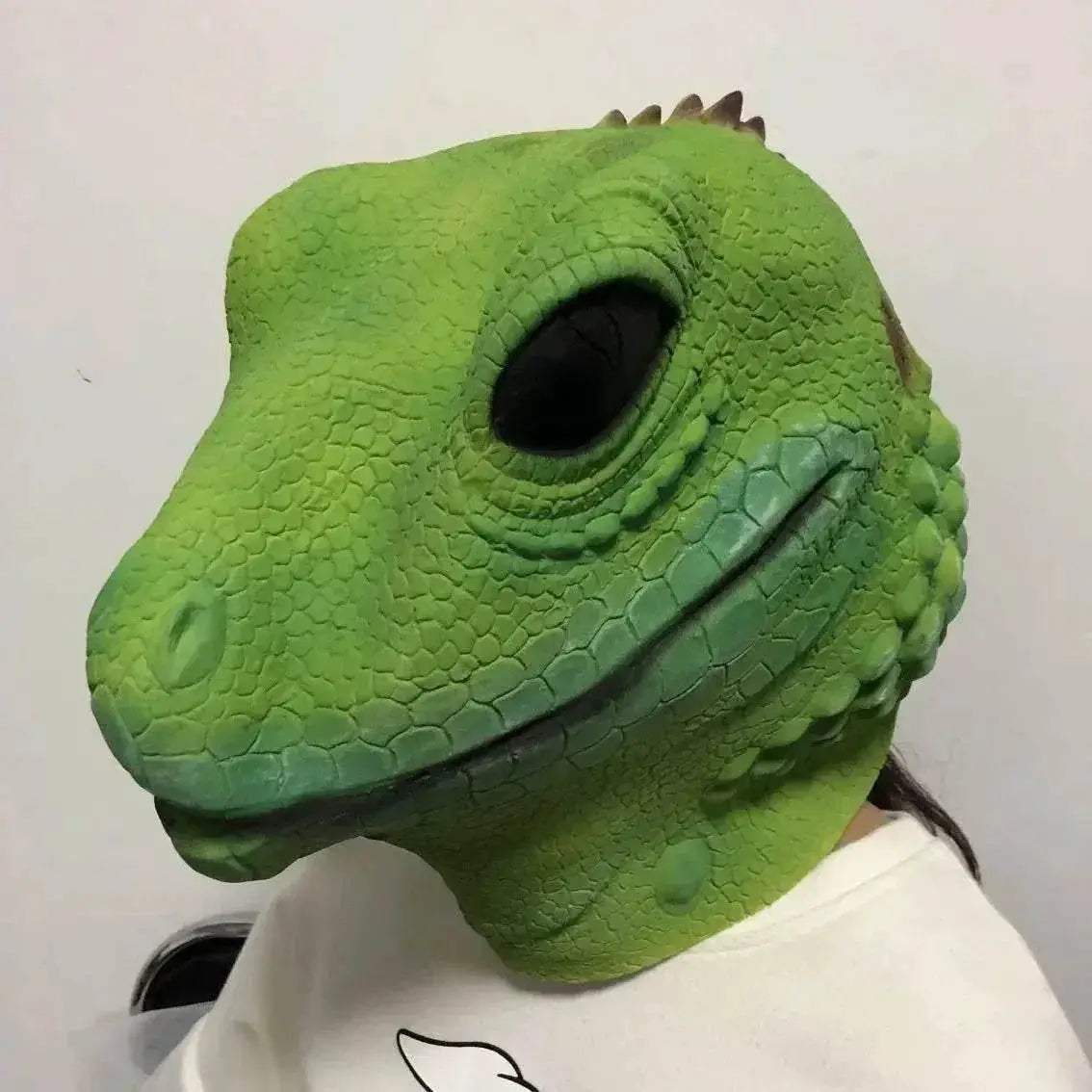 Realistic Lizard Mask Latex Hood One Size Toyland EU - ToylandEU™