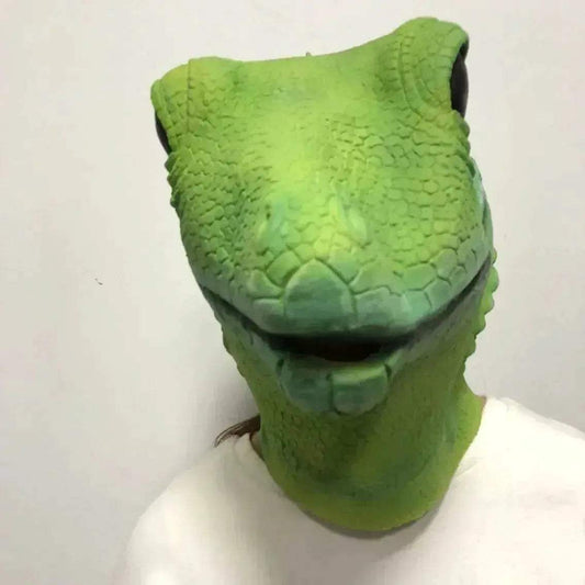 Realistic Lizard Mask Latex Hood One Size Toyland EU - ToylandEU™