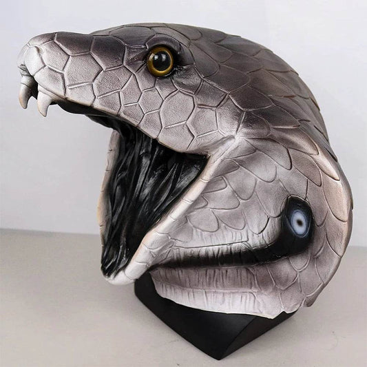Realistic Mask Latex Snake Head For Halloween Cosplay - ToylandEU