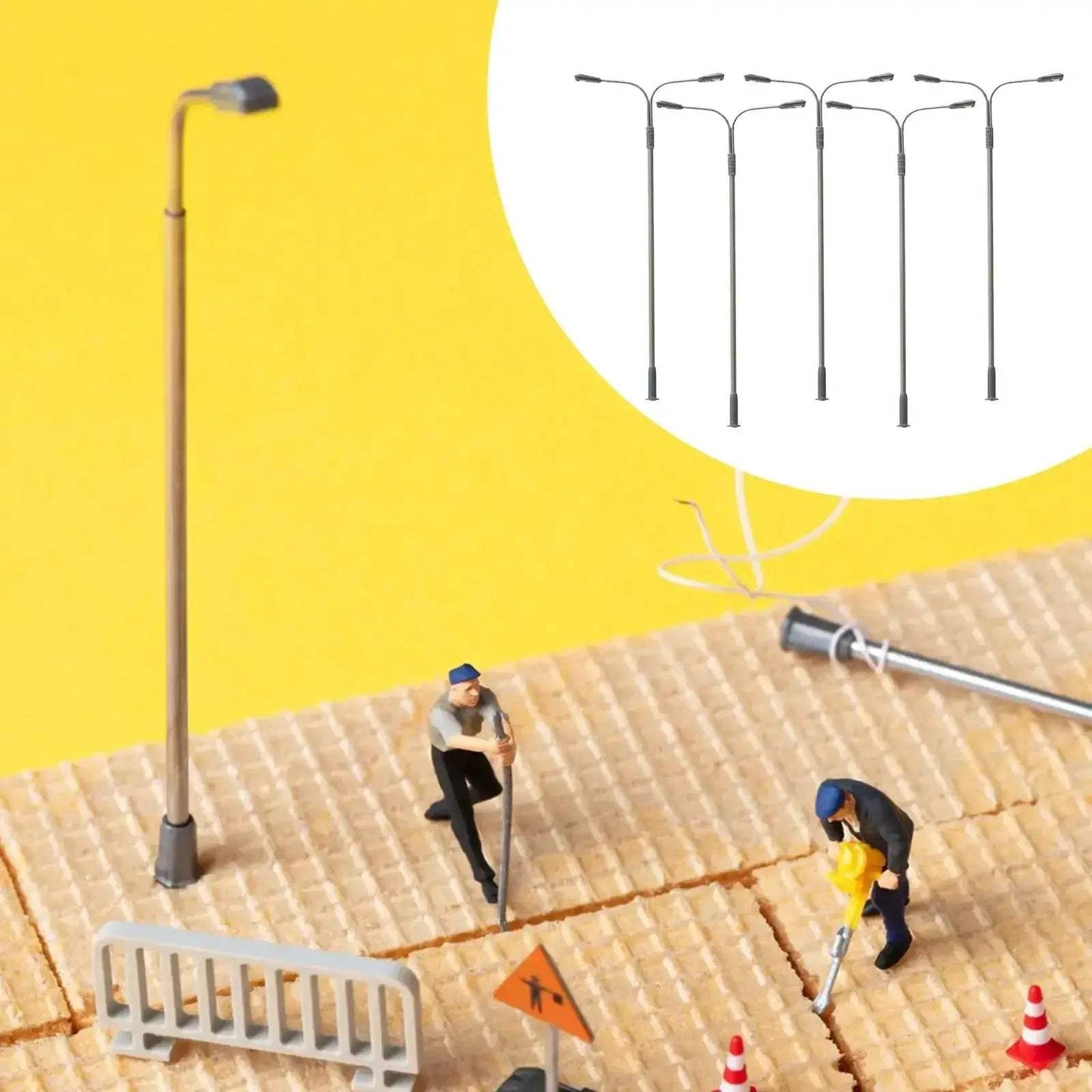 Realistic Mini Street Lights For Dollhouse Landscape Decor - ToylandEU