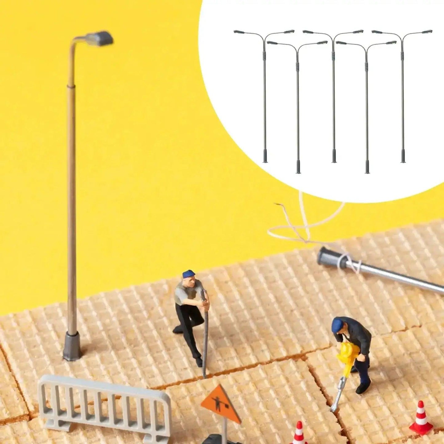 Realistic Mini Street Lights For Dollhouse Warm Glow - ToylandEU™