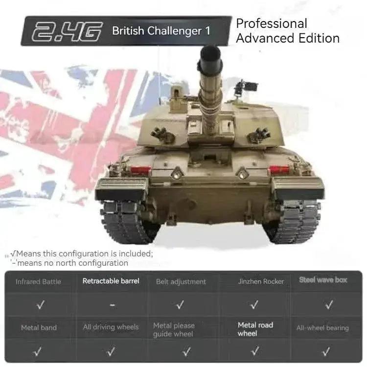 Realistic RC Battle Tank Challenger II 70 Toyland EU - ToylandEU™