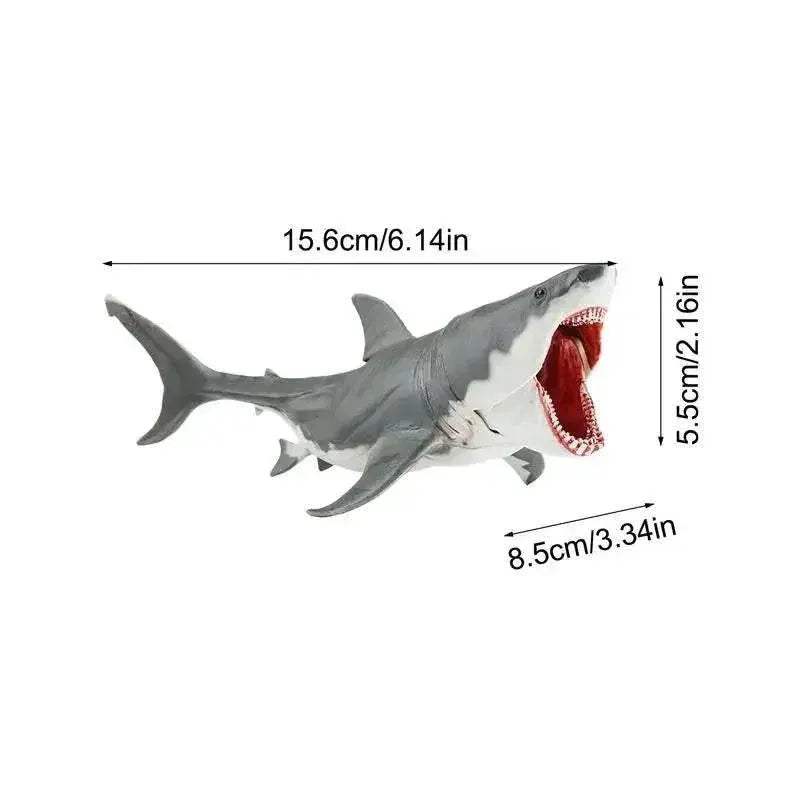 Realistic Shark Toy Figurine with Movable Mouth for Kids - ToylandEU™