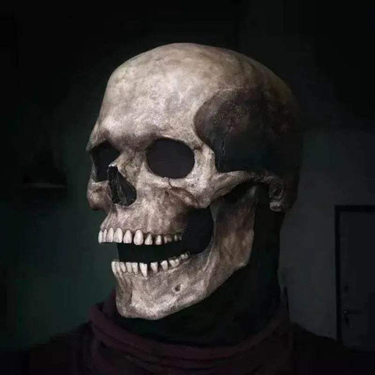 Realistic Skull Mask Movable Mouth for Adults Halloween - ToylandEU