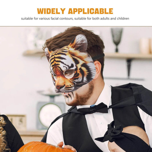 Realistic Tiger Mask Half Face EVA Mask For Cosplay Party - ToylandEU