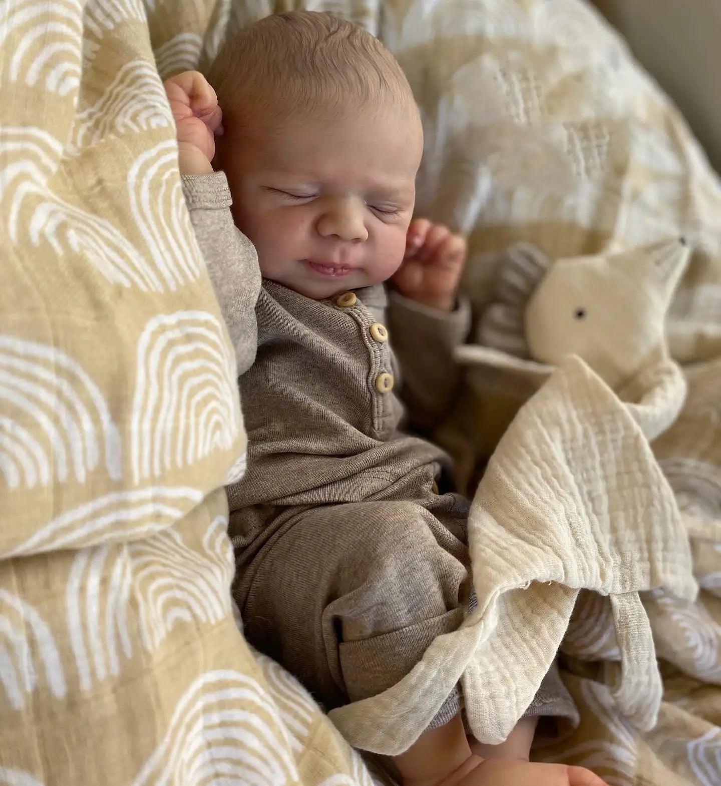 NPK 19 Inch Reborn Baby Doll Pascale Realistic 3D Skin - ToylandEU™