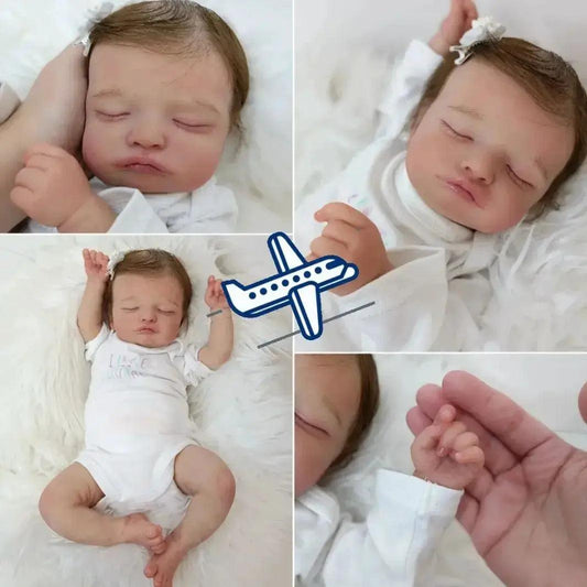 Reborn Doll 45cm Lifelike With Rooted Hair For Kids - ToylandEU™