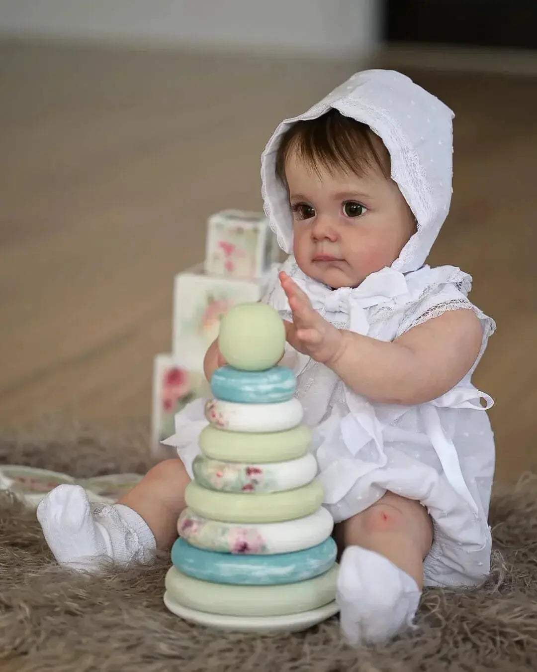 Reborn Doll 55cm Rooted Hair Lifelike Unisex Gift - ToylandEU™