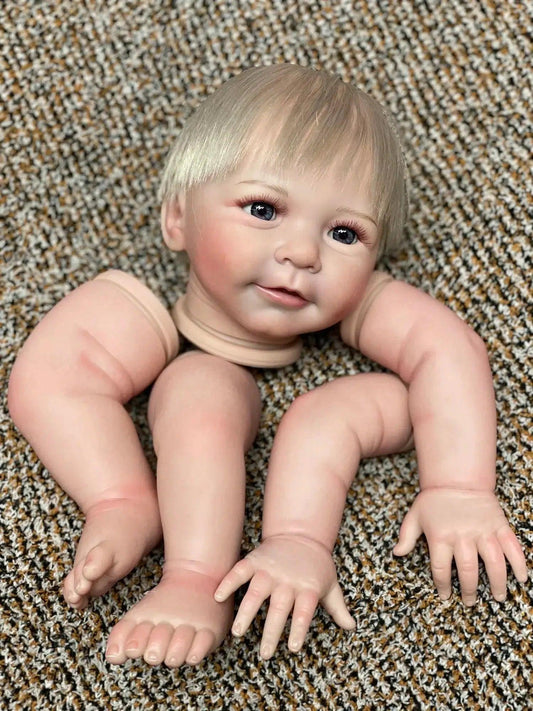 Reborn Doll Kit Unassembled 55cm Rooted Hair Lifelike - ToylandEU™