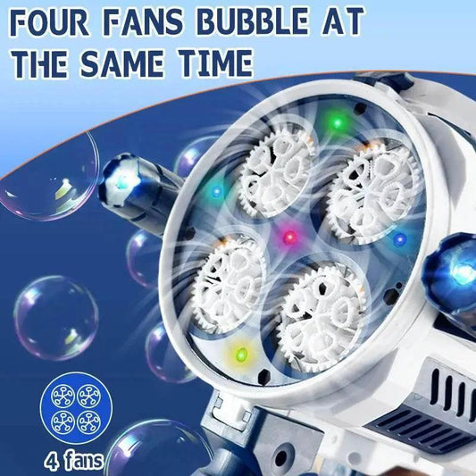 Rechargable Automatic Bubble Machine Gun With Colorful Lights - ToylandEU™