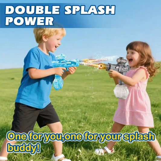 Rechargeable Electric Water Gun With LED Lights 26ft Range - ToylandEU™