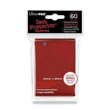 Red Small Size Deck Protectors Card Game One Pack Of 60 - ToylandEU™