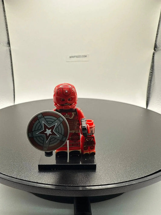 Red Super Soldier Minifigure LEGO Compatible ABS - ToylandEU™