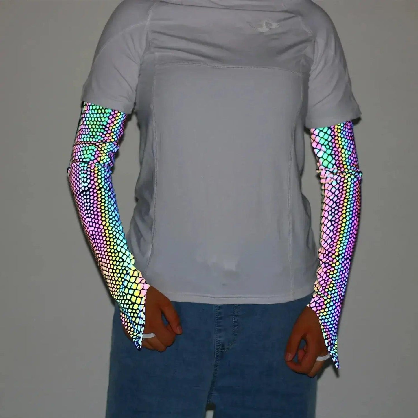 Reflective Arm Sleeves For Women UV Sun Protection - ToylandEU™