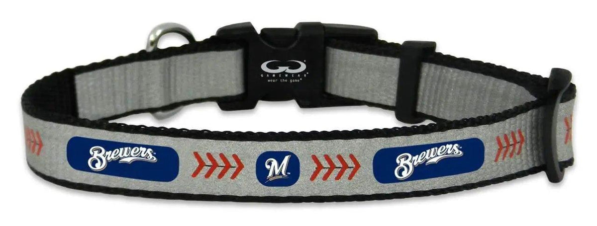 Milwaukee Brewers Reflective Pet Collar Baseball Size Small - ToylandEU™