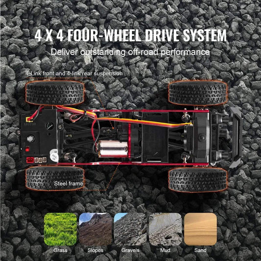 Reliable RC Car All Terrain 4WD With Lights Toyland EU - ToylandEU™