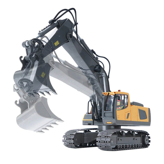 Remote Control 1/20 Scale Excavator Truck with Light and Music - Educational Engineering Toy for Kids - ToylandEU
