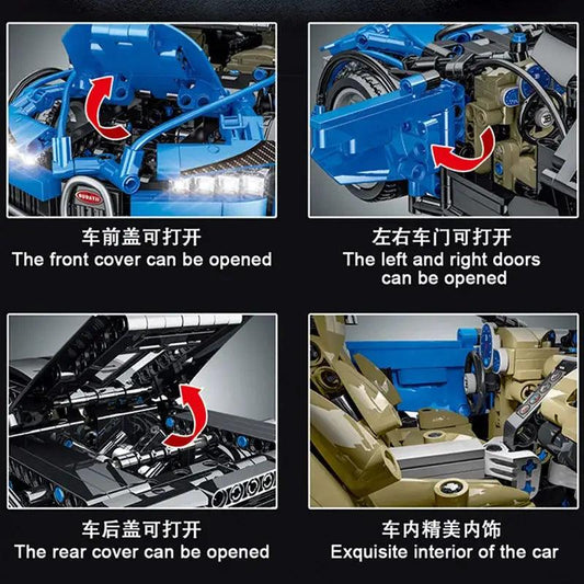 Remote Control Car Building Blocks Supercar Kit - ToylandEU™