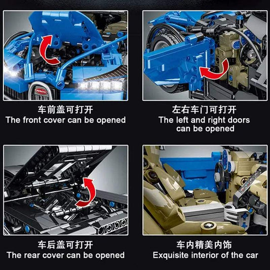Remote Control Car Building Blocks Supercar Kit - ToylandEU™
