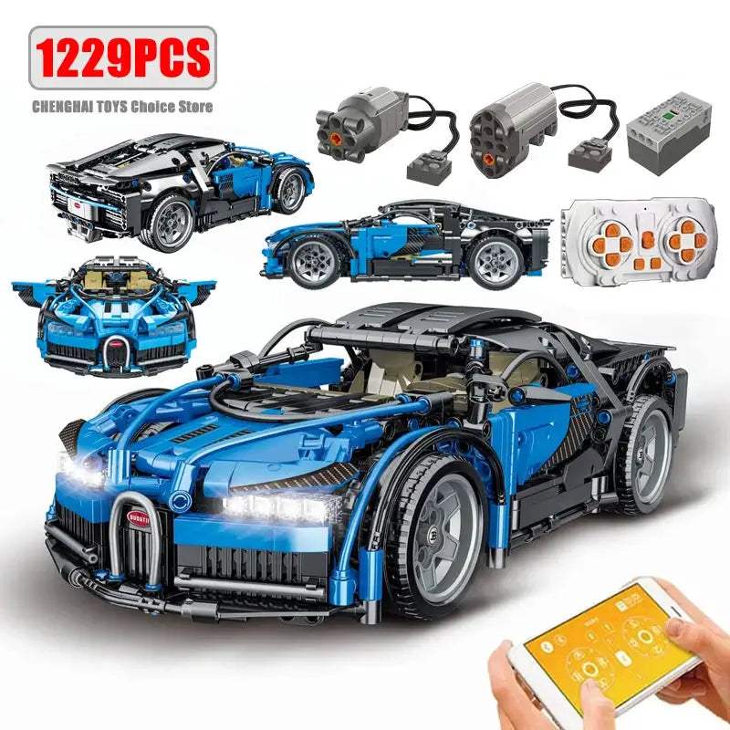 Remote Control Car Building Blocks Supercar Kit - ToylandEU™