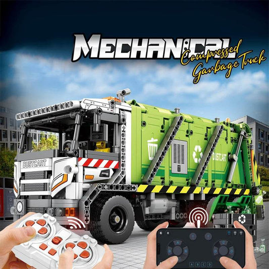 Remote Control Compressed Garbage Truck Building Blocks Kids Toys - ToylandEU