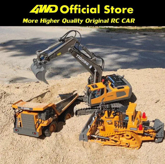 Remote Control Excavator 4WD RC Vehicle Long Battery - ToylandEU™