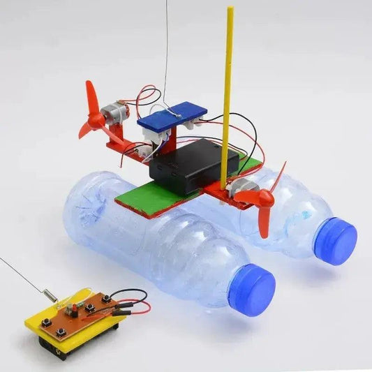 Remote Control Wind Ship Wooden STEM Toy For Kids - ToylandEU™