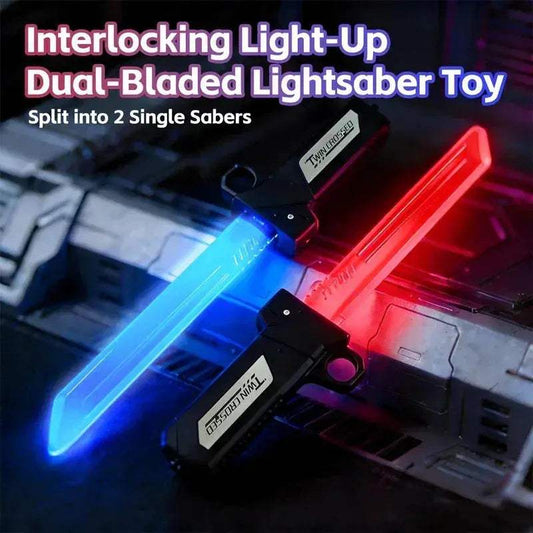 Retractable Double-Bladed Illuminated Lightsaber Cosplay Sword For Everyone - ToylandEU