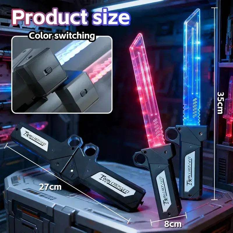 Retractable Double-Bladed Illuminated Lightsaber Cosplay Sword For Everyone - ToylandEU