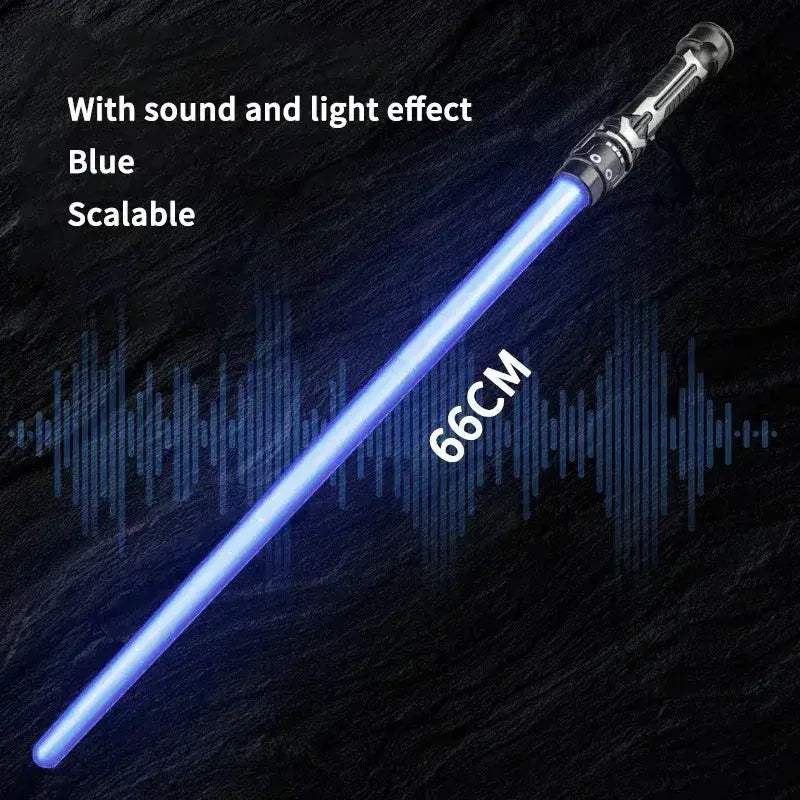 Retractable Lightsaber Toy With Flashing Color Laser Sword - ToylandEU
