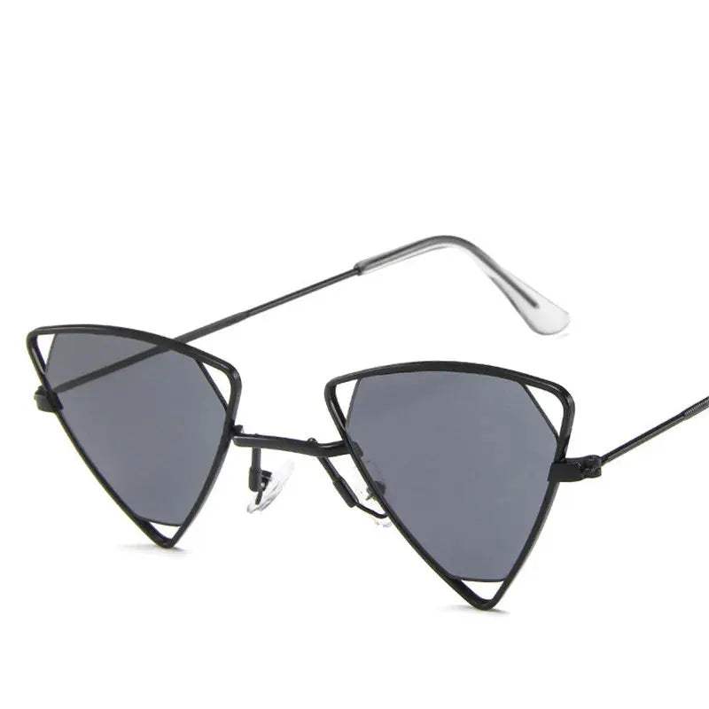 Retro Alloy Triangle Sunglasses Gradient Lenses Trendy - ToylandEU™